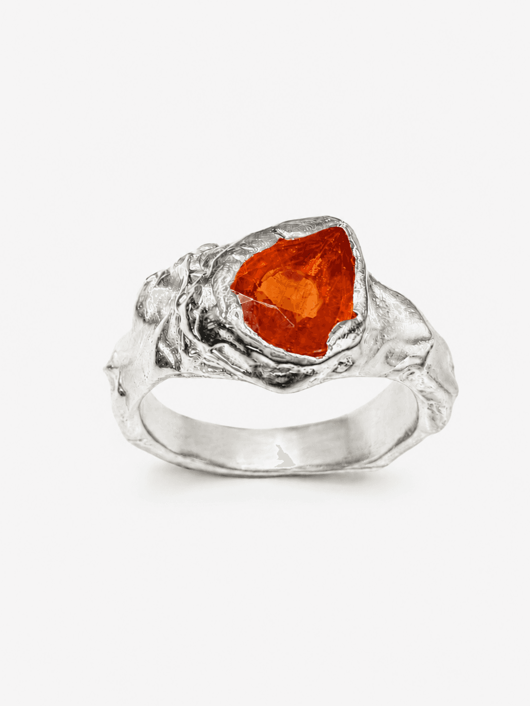 Spessartine garnet ring