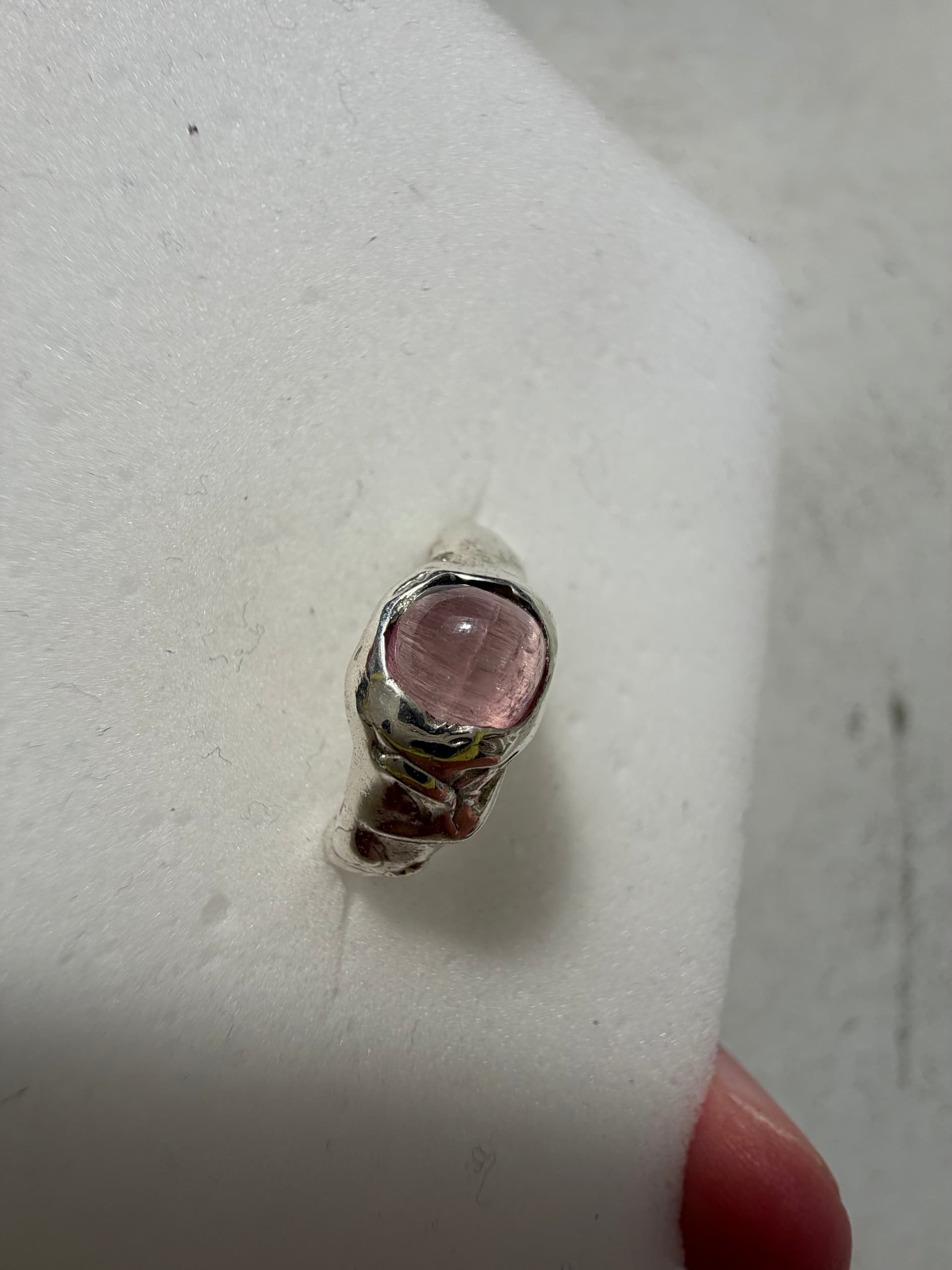 Pink eye ring